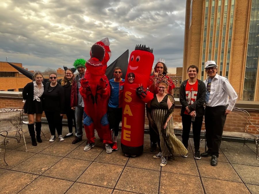 Members of Kent State Hillel in their costumes for Purim Palooza March 6. There was food, games, entertainment and a murder mystery theme.