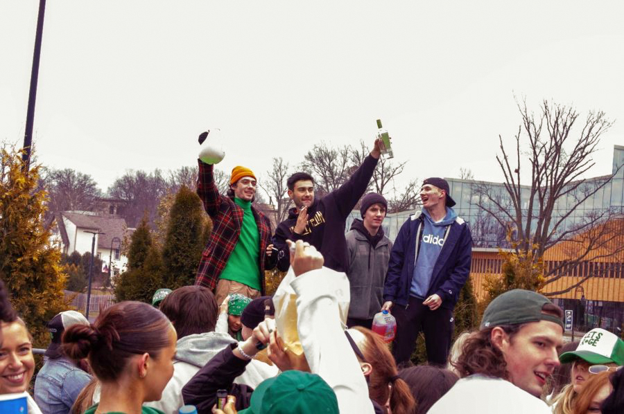 Kent State students bring the Fake Paddys day celebration to life at Phi Delt March 11, 2023.