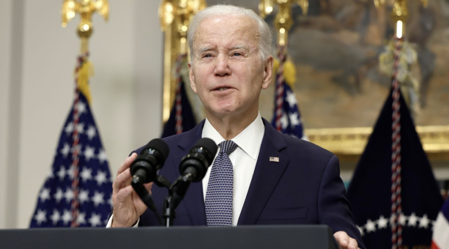 President Joe Biden speaks about the banking system in the Roosevelt Room of the White House on March 13, 2023 in Washington, DC.
(Anna Moneymaker/Getty Images)