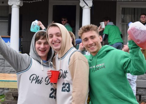 Kent State Universitys Phi Delta Theta throws a darty March 11, 2023 for the unofficial holiday Fake Paddys Day.