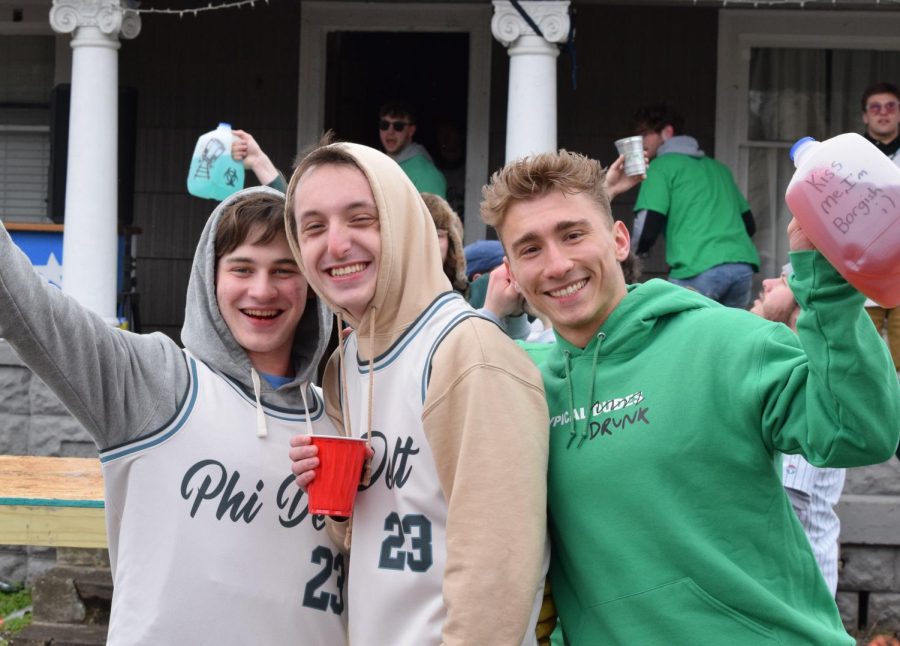 Kent State Universitys Phi Delta throws a darty March 11, 2023 for the unofficial holiday Fake Paddys Day.