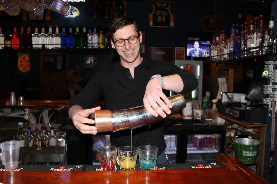 Mike Haney, who tied for third place in the Best Bartender, works at Water Street Tavern at 132 S. Water St. 