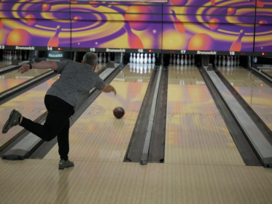 Joe Wittman bowls at Kent Lanes, which is located at 1524 S. Water St.