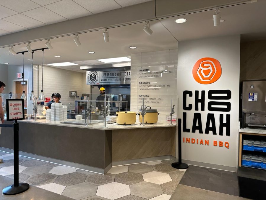 Choolaah, a dining location new to Kent State, offers Indian cuisine to Eastway diners April 21, 2023.