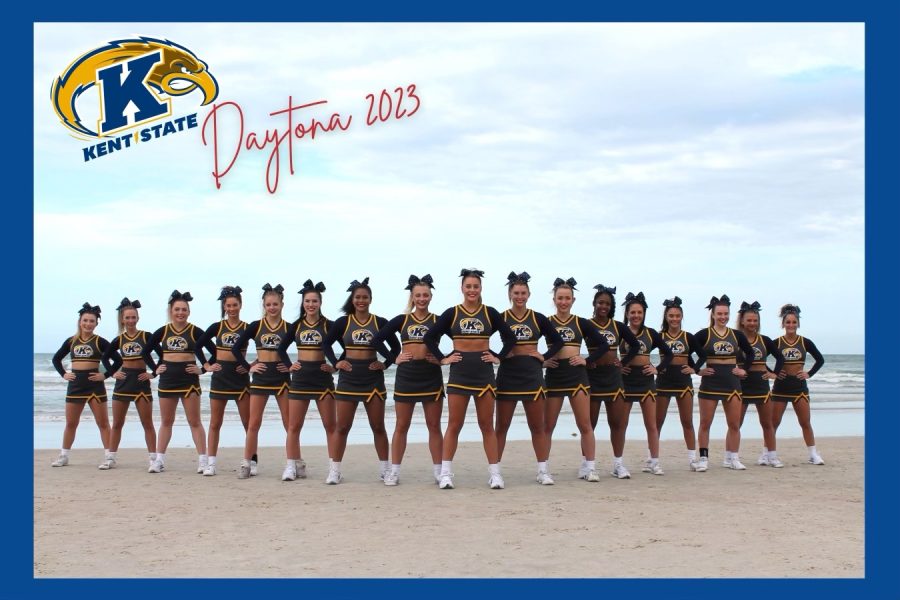 The Kent State cheer (pictured above) and dance teams competed in the national competition April 6-8 in Daytona, Florida.