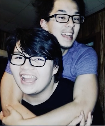 Colin with his younger brother, Aiden Pho.