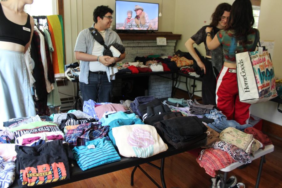 The+Out+of+the+Closet+clothing+drive+was+held+June+30+from+noon+to+6+p.m.+