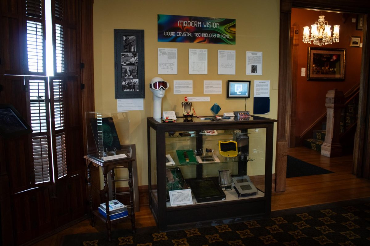 The new exhibit in the Kent Historical Society Museum (7/8/23).