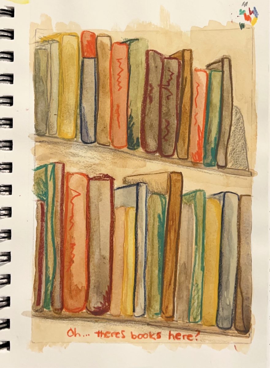 FEATURED ILLUSTRATION: Scene from the KSU library