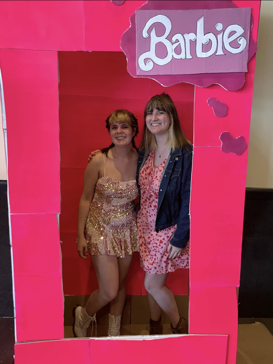 Des Torres and Isabelle Roach attend the Barbie movie at Kent Cinemas. 