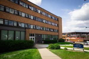 Kent States Verder Hall, located at 150 Midway Dr. As of the Fall 2023 semester, the dorm has been reopened as a housing option for students.