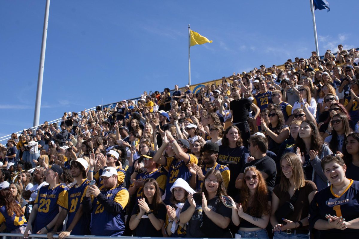 Kent State student Section on Sept. 16, 2023 at the game Central Connecticut State. 