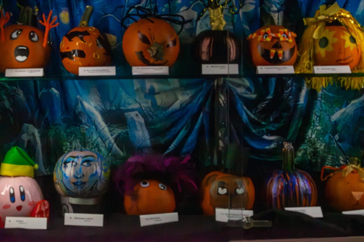 Students, faculty and staff were able to submit decorated pumpkins to the library for a contest, on Friday, Oct. 27, 2023.  