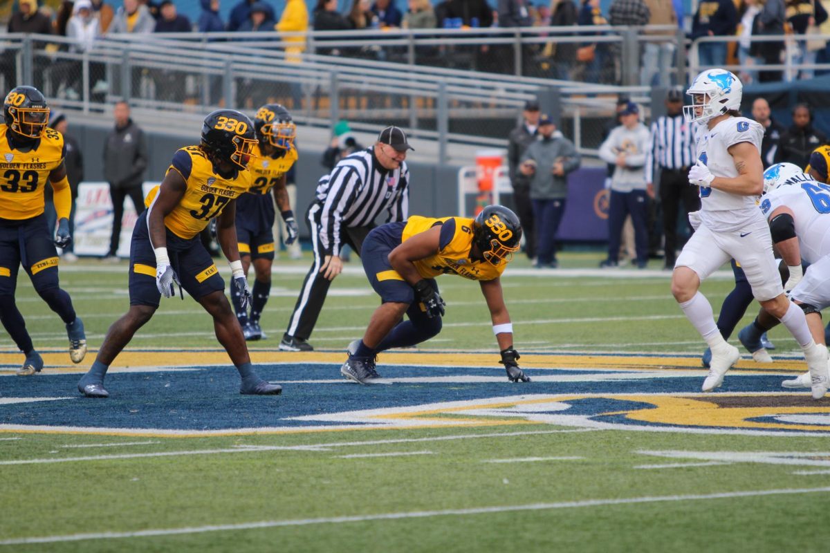 Kent State’s football faces the the University of Buffalo on Oct. 21, 2023.