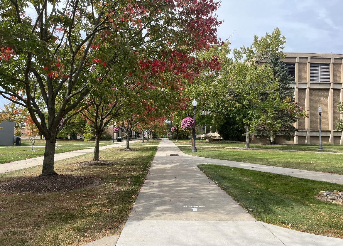 A fall day on campus on October 5, 2023. 