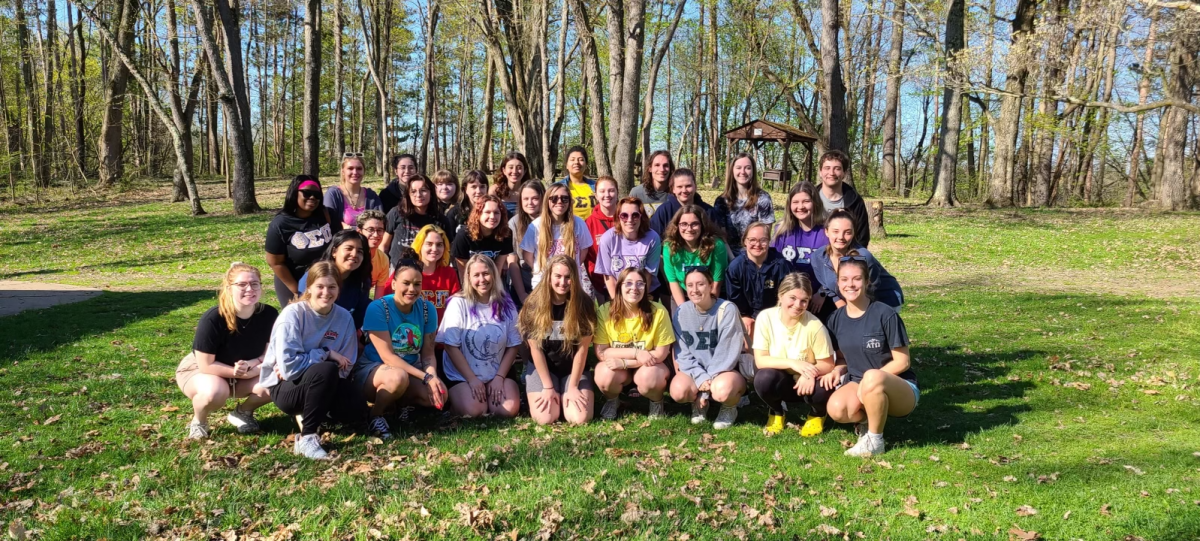Members of Phi Sigma Pi attend their retreat in the Spring of 2023. 