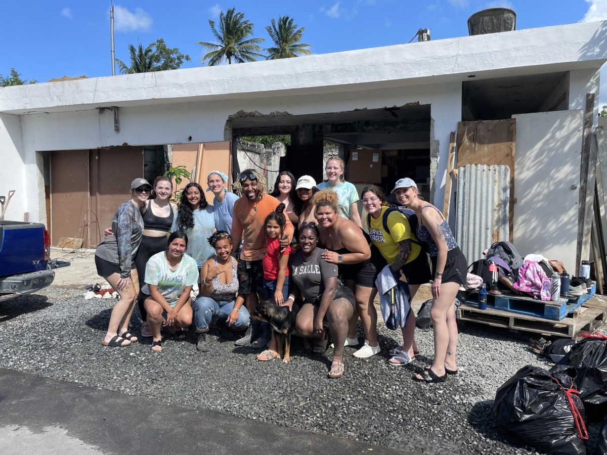 Students involved in Puerto Rico for the “Supporting Community Resilience” trip, who participated in efforts to respond to recent natural disasters there. 