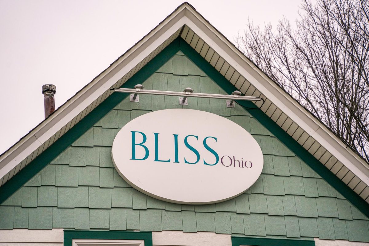 The storefront logo of Bliss Ohio on January 31, 2024.