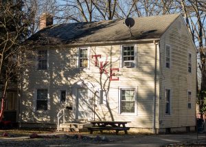 The fraternity house of Tau Kappa Epsilon at 212 University Drive the morning following a shooting incident on Feb. 4, 2024.  