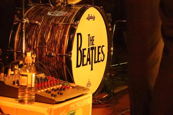 Abbey Road uses the same equipment models as the Beatles did. Pictured here is an authentic drum set.