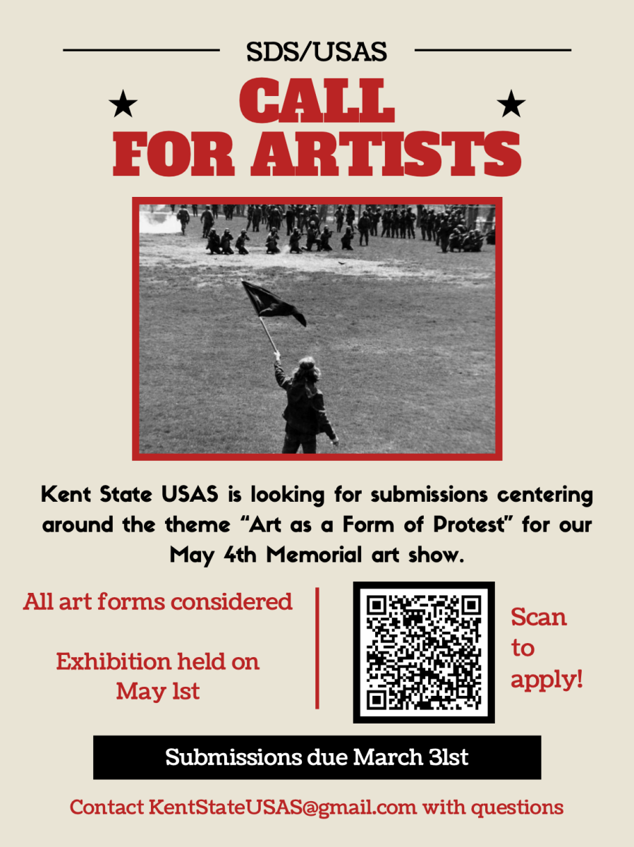 Submissions for the May 4 memorial art show are open until March 31, 2024.