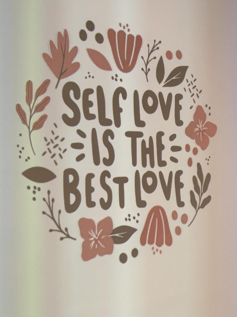 A self-love motto from the Active Minds event.