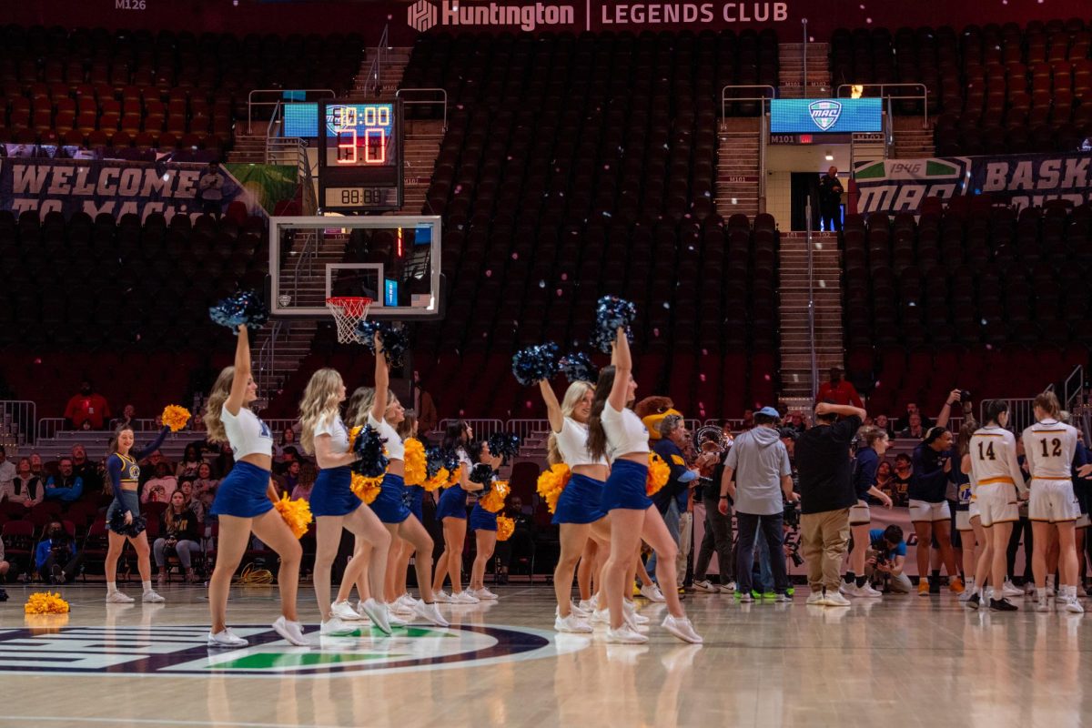 The Kent State Dance Team kept the energy up during Kent States win against Buffalo on March 16, 2024.