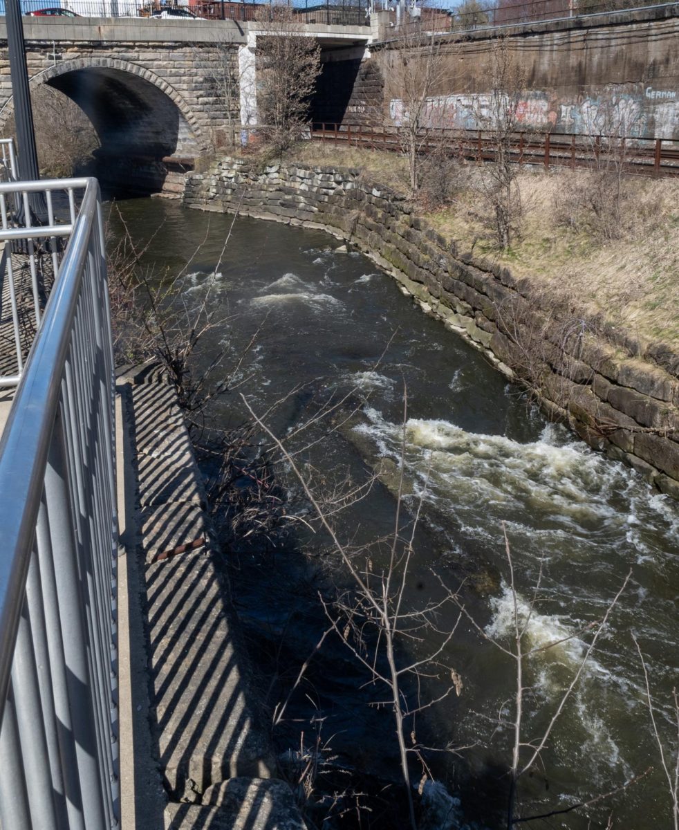 One of the beautiful sights of the Cuyahoga River from the top of the old sandstone lock at Franklin Mills Riveredge Park. Photo taken on March 28, 2024.