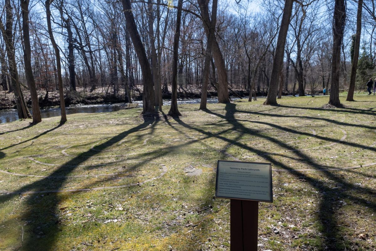 While visiting John Brown Tannery Park, take a breath and meander through the Tannery Park Labyrinth.  Photo taken on March 28, 2024.