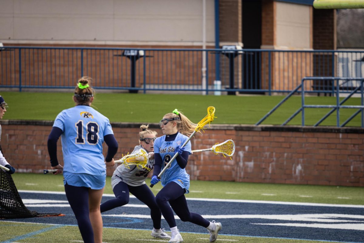 Attacker Morgan Halli goes towards the goal to shoot on March 23, 2024.