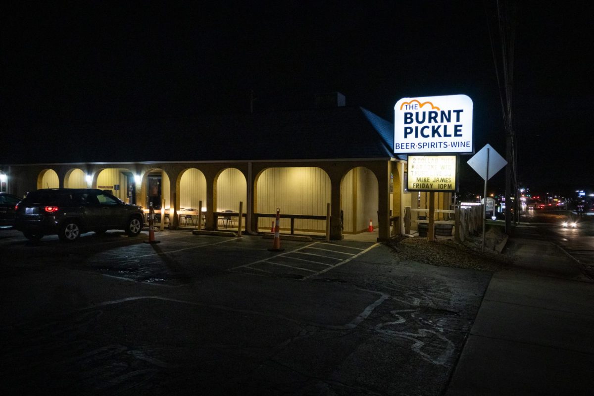 This is the exterior of the Burnt Pickle on March 23, 2024.