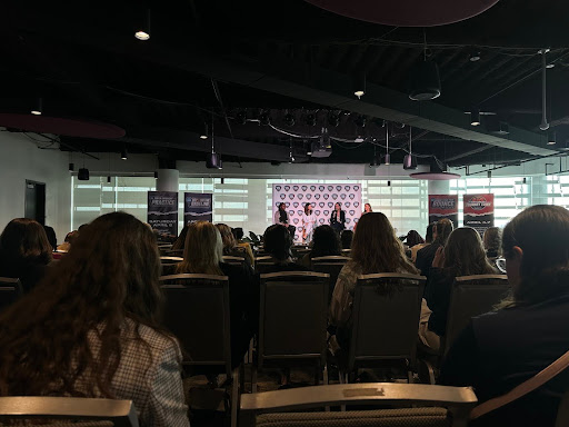 Panelists discuss the evolution of womens sports at the Wednesday is FOUR Women conference at Rocket Mortgage FieldHouse March 13, 2024.
