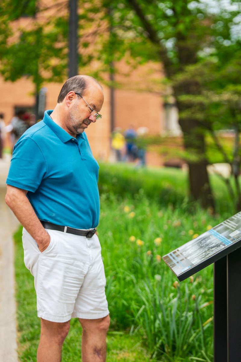 Rick Bloom attends to learn and commemorate the history of May 4 on May 4, 2024