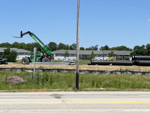 Construction in front of the Home Depot on State Route 14.