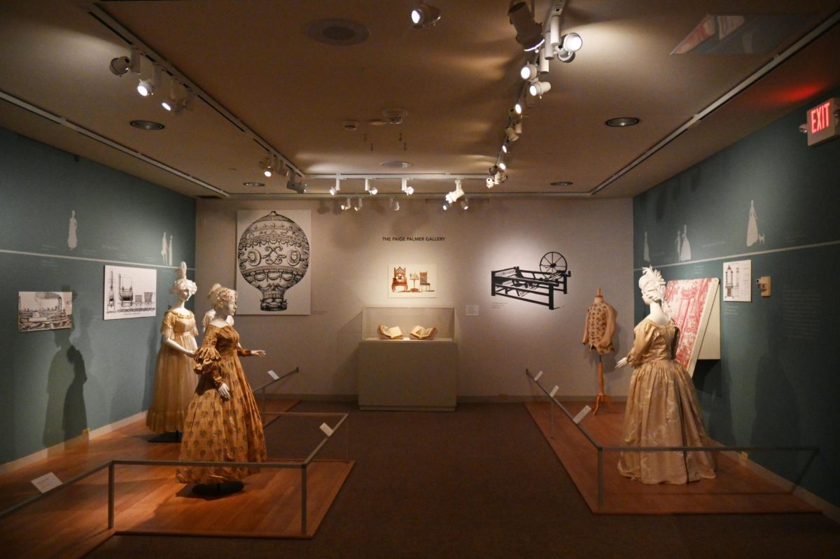 This exhibit is the Fashion timeline located on the first floor. 