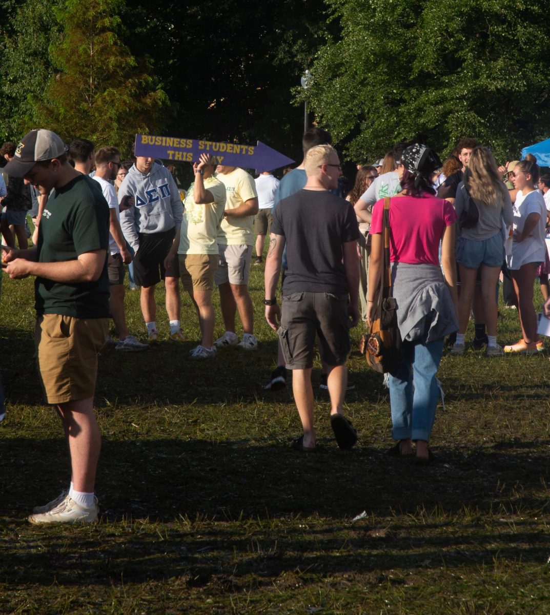 Students walk around Blastoff on August 18, 2024. 