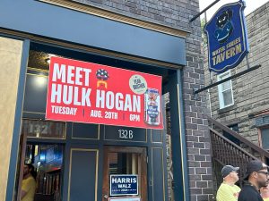 Hulk Hogan visited Water Street Tavern on Tuesday to promote his "Real American Beer."