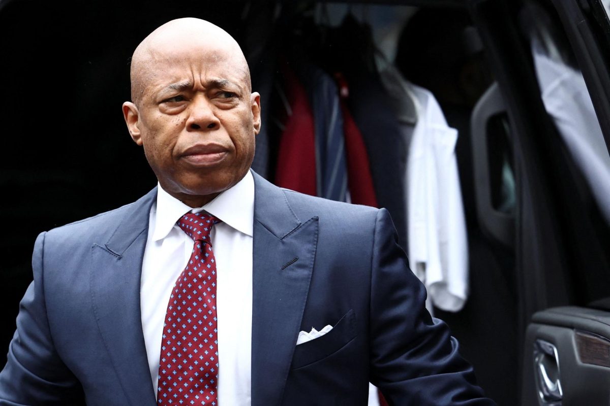 New York City Mayor Eric Adams arrives at a federal court for his arraignment Friday.