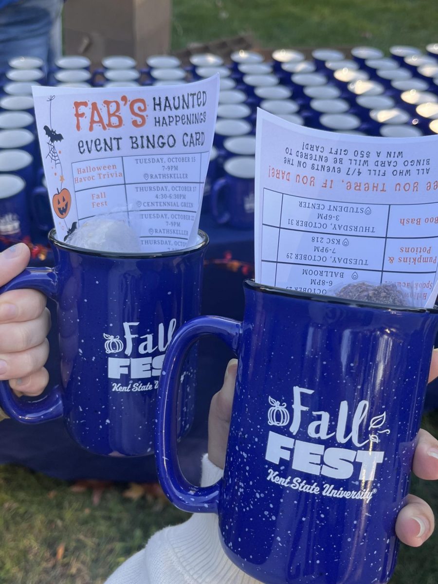 FAB gave away free Fall Festival mugs for the first 500 students for their Fall Festival on October 17, 2024.