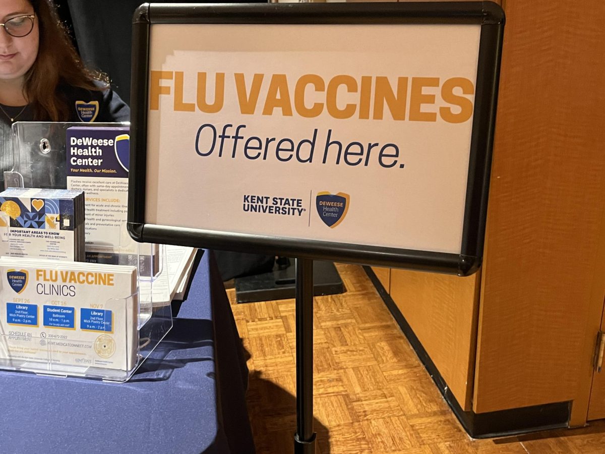 DeWeese Health Center hosts flu clinic for Kent State employees