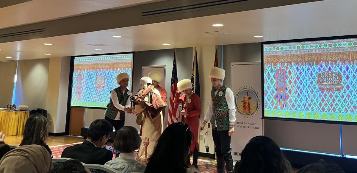 Turkmenistan students showcase cultural songs, dances and plays at Magtymguly Fragi’s 300th anniversary celebration on Oct. 2, 2024.