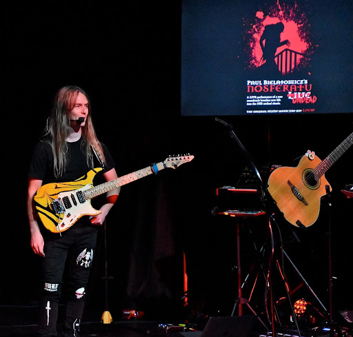 Paul Bielatowicz performs during his music live during a past performance of “Nosferatu Live."