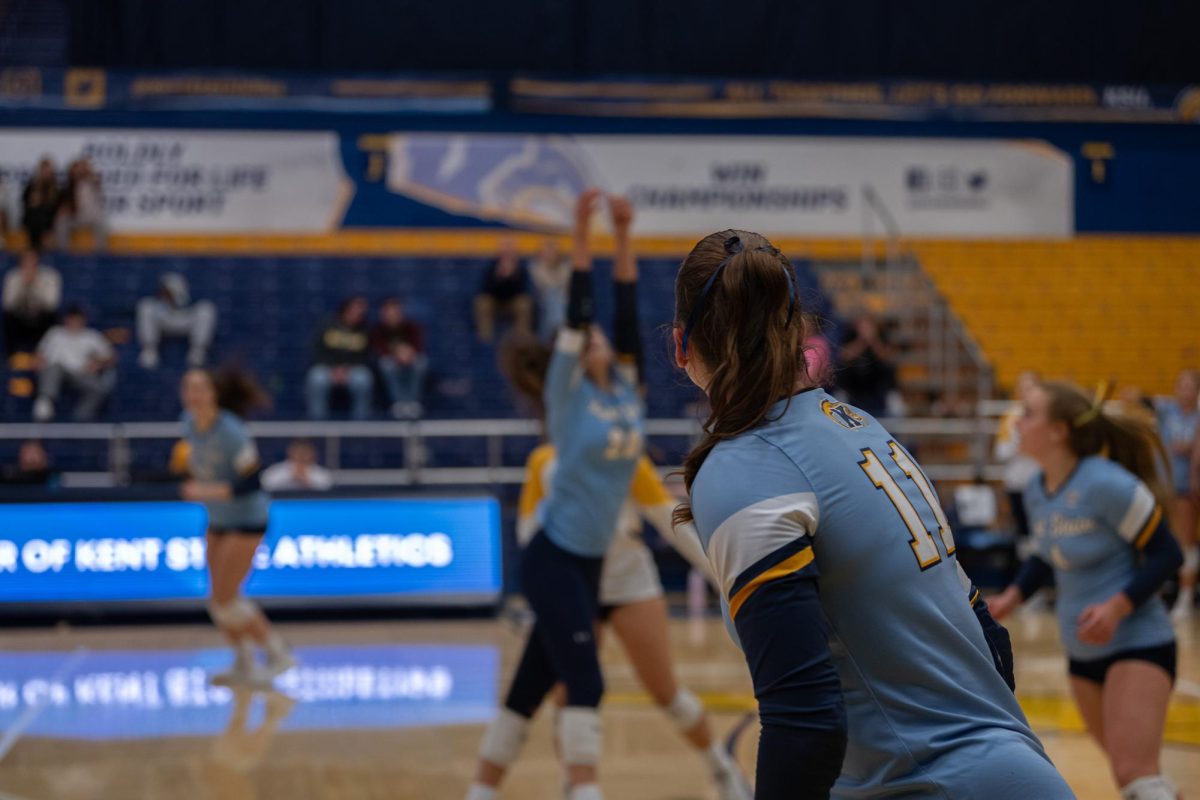 The Kent State Women's volleyball team plays Akron's team on Nov. 2nd, 2024.