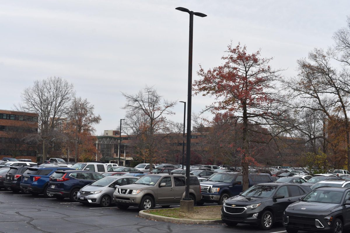 Kent State Parking outside of the library at Kent State University, on November 18, 2024. 