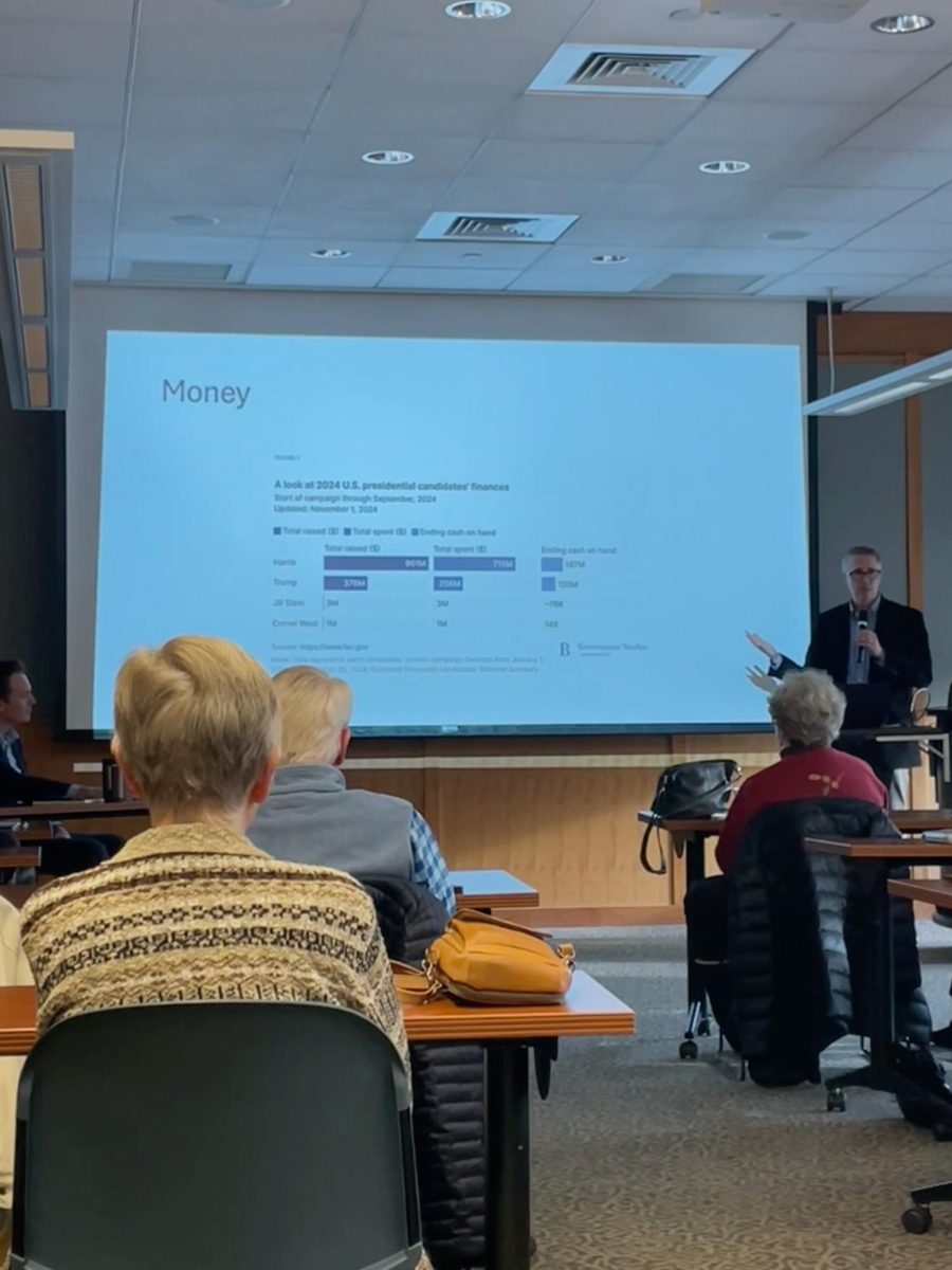 Kent State political science professors presented their analysis of the 2024 election results at the Kent Free Library Nov. 13.