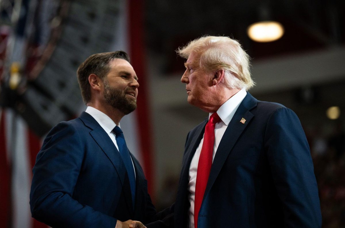 Sen. JD Vance introduces former President Donald Trump during a rally at Herb Brooks National Hockey Center on July 27, in St Cloud, Minnesota. | Stephen Maturen/Getty Images via CNN Newsource